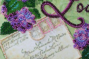 Bead Embroidery Kit Mini Bead embroidery kit Love