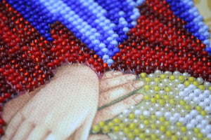 Bead Embroidery Kit Main Bead Embroidery Kit Icon of the Mother of God of «Tenderness»