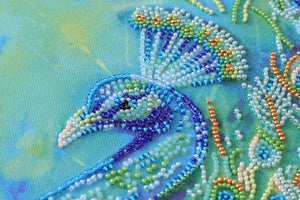 Bead Embroidery Kit Main Bead Embroidery Kit Royal peacock