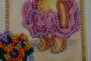 Postcards Bead Embroidery Kit Postcard bead embroidery kits Teddy bear - 5