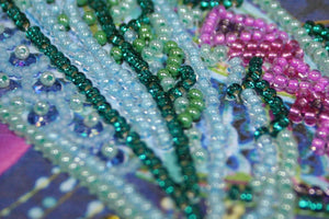 Bead Embroidery Kit Main Bead Embroidery Kit Feather Sunbird