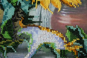 Bead Embroidery Kit Main Bead Embroidery Kit Flowers of the Sun