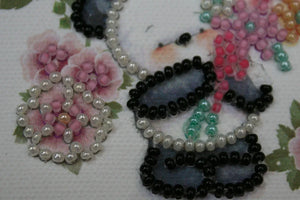 Magnets Bead Embroidery Kit Magnets Bead embroidery kit Bear's greeting