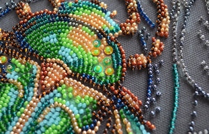 Bead Embroidery Kit Main Bead Embroidery Kit Emerald beetle