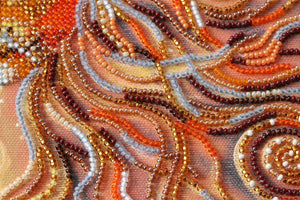 Bead Embroidery Kit Mid-sized bead embroidery kit Sunny lion