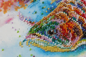 Bead Embroidery Kit Mid-sized bead embroidery kit Good luck fish