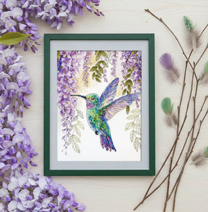 Cross Stitch Kit Cross-stitch kits The flight of the hummingbird (Animals and birds)