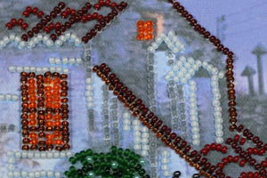 Bead Embroidery Kit Mini Bead embroidery kit The pink Moon