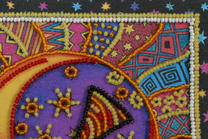 Bead Embroidery Kit Mini Bead embroidery kit The sun and the moon