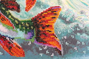 Bead Embroidery Kit Main Bead Embroidery Kit On the hook