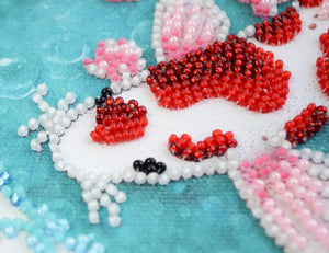 Bead Embroidery Kit Mini Bead embroidery kit Koi carp
