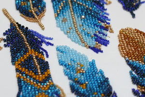Bead Embroidery Kit Main Bead Embroidery Kit Indigo