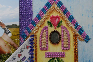 Photo Frame Bead Embroidery Kit Photo frame kit for bead embroidery Photo frame kit for bead embroidery "Summer patchwork"