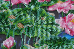 Bead Embroidery Kit Main Bead Embroidery Kit Lotuses