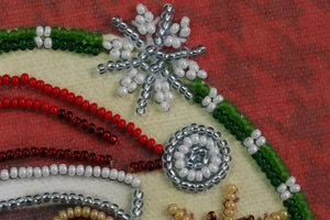 Bead Embroidery Kit Mini Bead embroidery kit Christmas motif