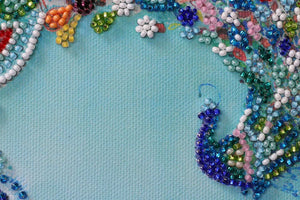Bead Embroidery Kit Mini Bead embroidery kit Colored tail