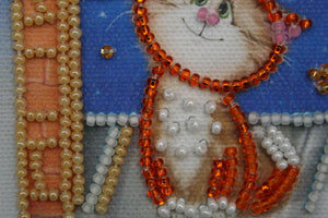 Magnets Bead Embroidery Kit Magnets Bead embroidery kit Cat in love