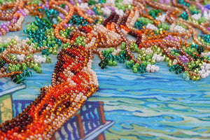Bead Embroidery Kit Mid-sized bead embroidery kit Above the sea