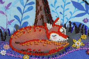 Bead Embroidery Kit Main Bead Embroidery Kit Dream of the fox
