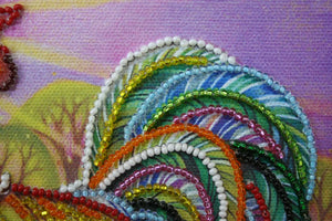 Bead Embroidery Kit Mini Bead embroidery kit Cockerel