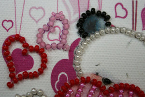 Magnets Bead Embroidery Kit Magnets Bead embroidery kit Bear and hearts