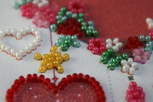 Pennant Bead Embroidery Kit Pennant-kit Bead Embroidery Garland