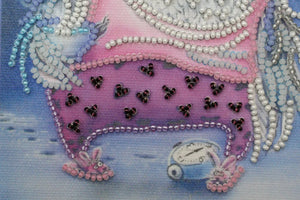 Bead Embroidery Kit Mini Bead embroidery kit Owl and alarm clock