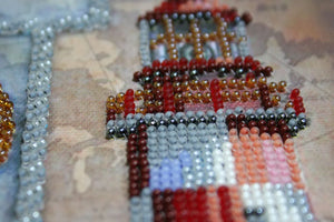 Bead Embroidery Kit Mid-sized bead embroidery kit Seven seas