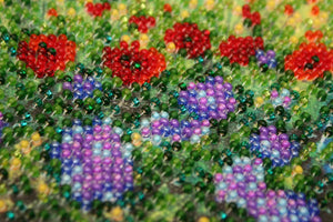 Bead Embroidery Kit Mini Bead embroidery kit Wild field