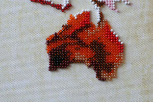 Bead Embroidery Kit Main Bead Embroidery Kit World map - 3