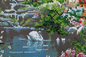 Bead Embroidery Kit Main Bead Embroidery Kit House at the lake