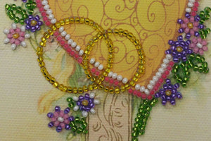 Postcards Bead Embroidery Kit Postcard bead embroidery kits Happy Wedding – 4