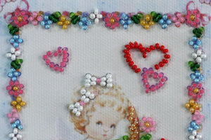 Postcards Bead Embroidery Kit Postcard Bead embroidery kit Flowers by angel