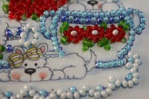 Magnets Bead Embroidery Kit Magnets Bead embroidery kit Funny puppy