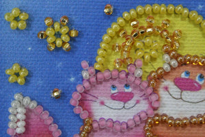 Magnets Bead Embroidery Kit Magnets Bead embroidery kit Roof love