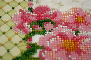 Bead Embroidery Kit Mini Bead embroidery kit Shabby chic