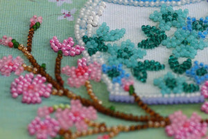 Bead Embroidery Kit Mid-sized bead embroidery kit April morning