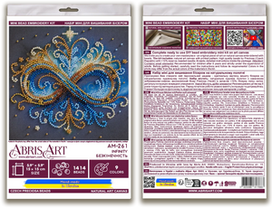 Bead Embroidery Kit Mini Bead embroidery kit Infinity