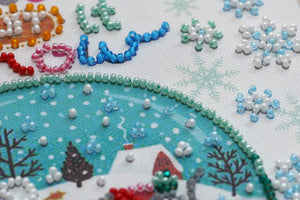 Bead Embroidery Kit Mini Bead embroidery kit Snowiness