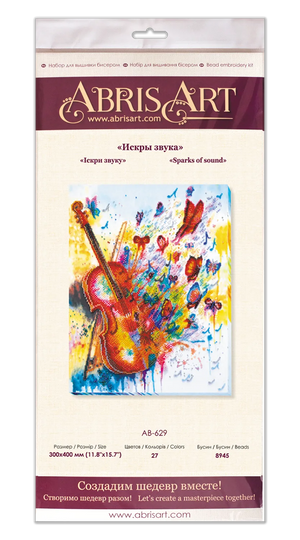 Bead Embroidery Kit Main Bead Embroidery Kit Sparks of sound (Musical display)