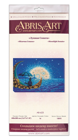 Bead Embroidery Kit Main Bead Embroidery Kit Moonlight Sonata