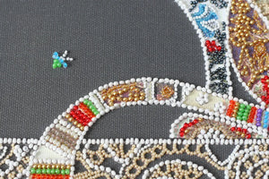 Bead Embroidery Kit Main Bead Embroidery Kit Cat and moth