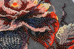 Bead Embroidery Kit Mid-sized bead embroidery kit Flower of the night