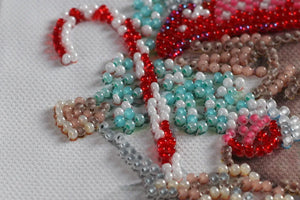 Bead Embroidery Kit Mini Bead embroidery kit Winter magic