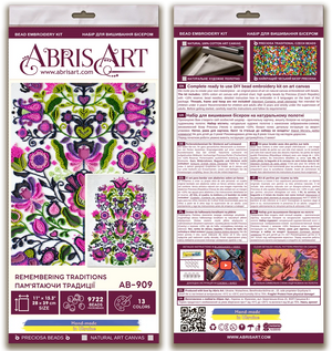 Bead Embroidery Kit Main Bead Embroidery Kit Remembering traditions