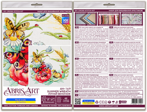 Cross Stitch Kit Cross-stitch kits Summer wreath