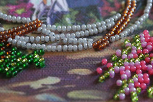 Bead Embroidery Kit Mini Bead embroidery kit Hut by the sea