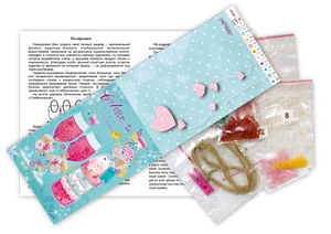 Pennant Bead Embroidery Kit Pennant-kit Bead Embroidery Lover's shot