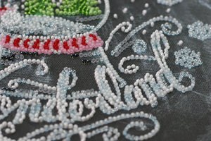 Bead Embroidery Kit Mid-sized bead embroidery kit Winter wonderland