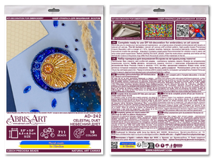Brooch Embroidery Kit Decoration Celestial Duet (Decoration)